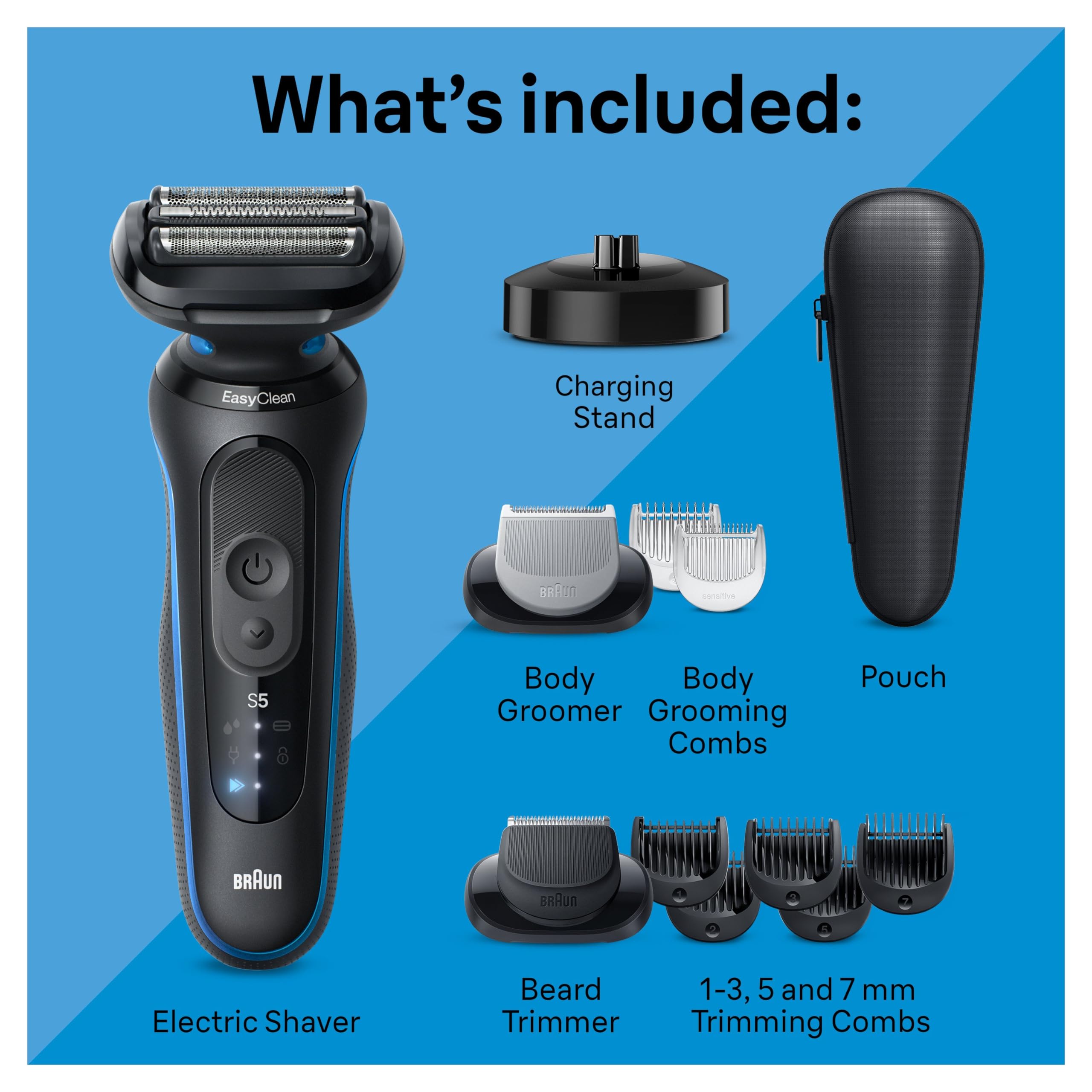 Amazon | ブラウン メンズ電気シェーバー シリーズ5 5150cs、ウェット